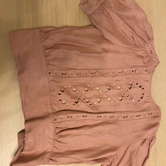 ba&sh  Bacary Eyelet Embroidered Top - Picture 6 of 6